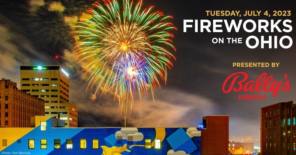 Fireworks on the Ohio Presented by Bally’s Evansville is Tuesday, July