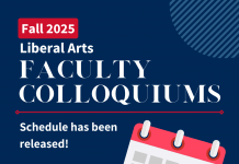 Fall USI Liberal Arts Faculty Colloquium Series to begin September 18 Fall 25 Schedule.png