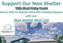 Warrick Humane Society Launches Black Friday Initiative to Help Furnish New Shelter